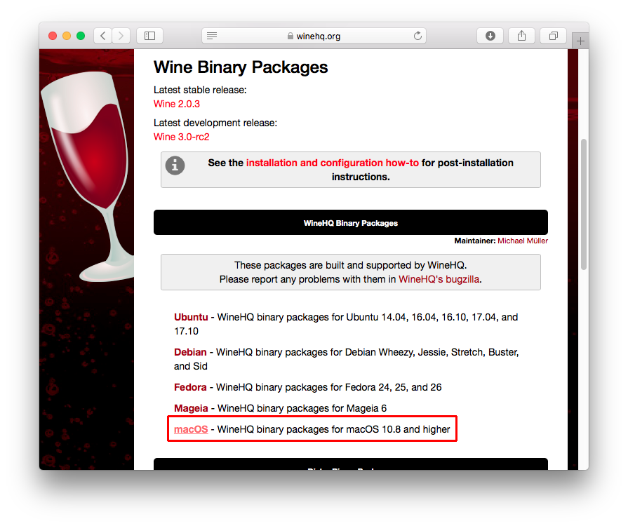 Wine for mac os x